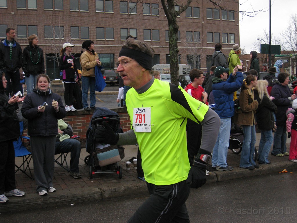 Shamrocks and Shenanigans 5K 2010 1110.jpg - The 2010 Shamrocks and Shenanigans 5K race in Ann Arbor MI. Cool and damp, and crowded.